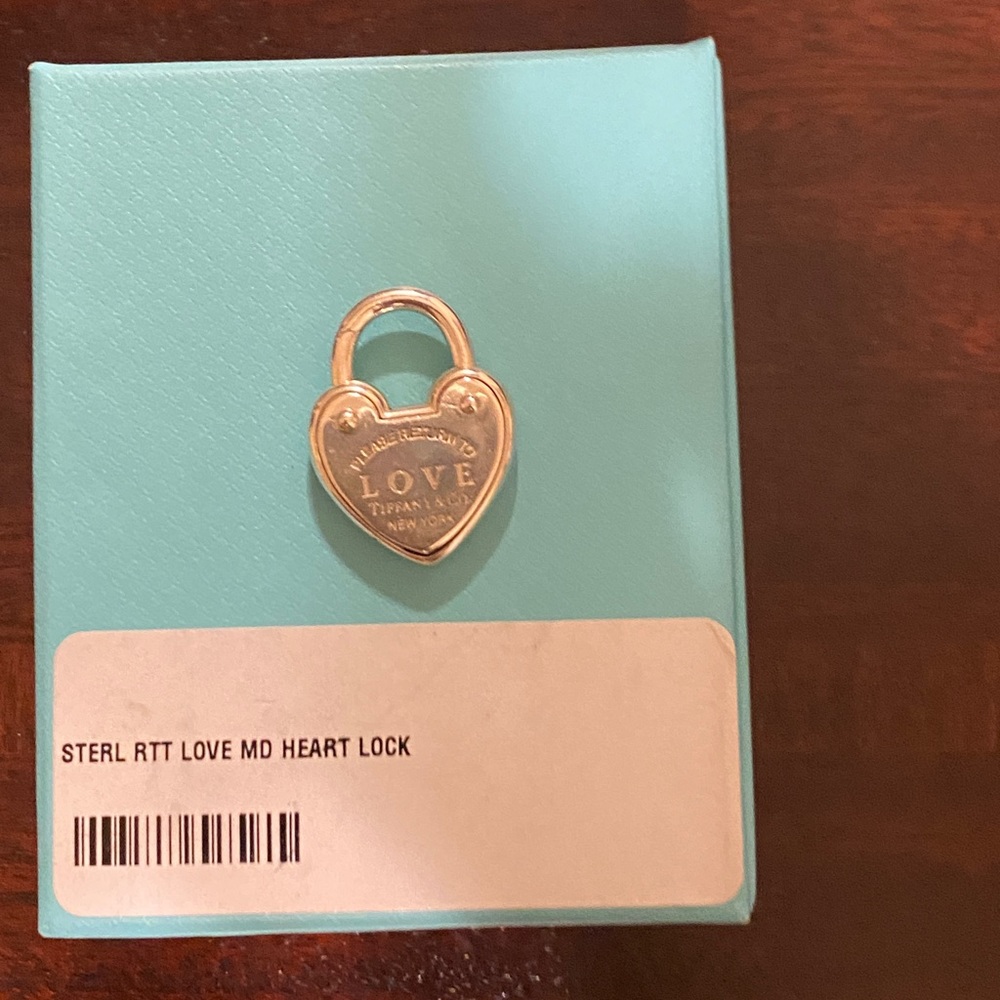 SOLD Authentic Tiffany & Co RTT Heart Love Lock Charm (Sterling Silver)